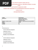 Om 0015 – Maintenance Management Winter 2014