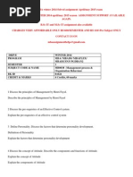 MB0038 –Management Process & Organization Behaviou