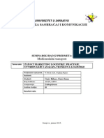 Seminarski Rad Zadaci Marketing Logistike, Praćenje, Utvrđivanje i Analiza Troškova Logistike