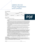 Registration and Player Contract