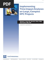 Long Intl Implementing TIA Analyses On Large Complex EPC Projects