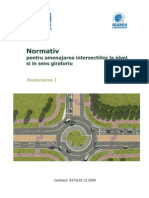 Normativ Pentru Amenajarea Intersectiilor La Nivel Si in Sens Giratoriu - Redactarea I