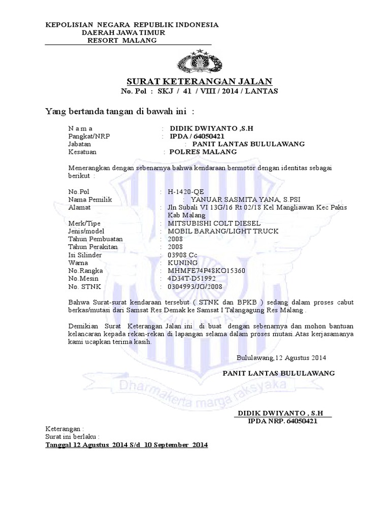 Surat Jalan Pdf