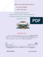 Project Report Certificate