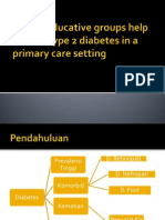 Psychoeducative Groups Help Control Type 2 Diabetes In