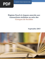 Livre 1 Regime Fiscal Et Risques Associes Aux Transactions Realisees Au Sein Des Groupes de Societes