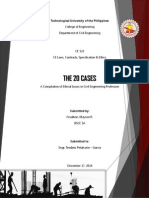 Download The 20 Cases - Cases involving ethical issues in Civil Engineering Profession by Mayolites SN251945507 doc pdf