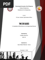 Download The 20 Cases - Cases involving ethical issues in Civil Engineering Profession by Mayolites SN251945507 doc pdf