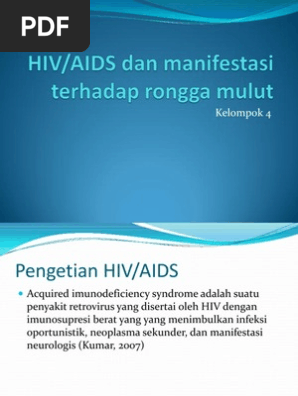 Hiv Dan Manifestasi Ke Rongga Mulut Pdf