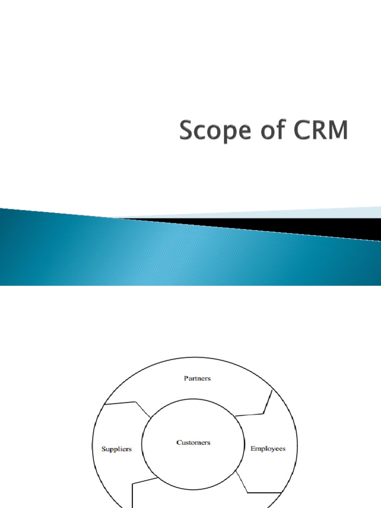 Scope Of Crm Customer Relationship Management Customer