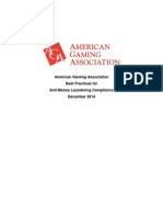 American Gaming Association Best Practices For Anti-Money Laundering Compliance December 2014