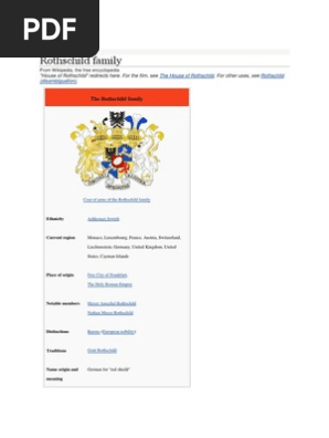 Rothschild Family Rothschild Family