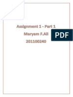 Assesment 1 Part 1 Maryam Ali 201100240