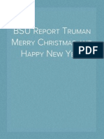 BSU Report Truman Merry Christmas and Happy New Year