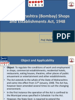 2013 - Bombay Shops & Establishments Act