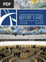 2008-2009 Human Rights Council Report Card