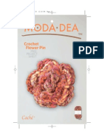 Crochet Flower Pin: Free Project Sheet
