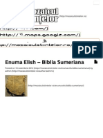 Mozaicul Stiintelor - Enuma Elish Biblia Sumeriana