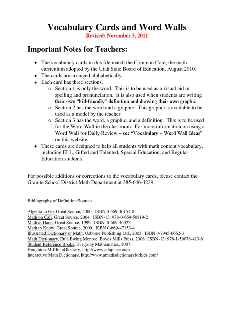 Math Words M-Z | PDF | Rectangle | Shape