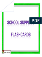School Supplies Flashcards
