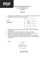 Computer Fundamentals Notes by Nida Afaq Warsi