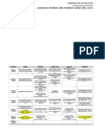 Sociología Horario Primer Año