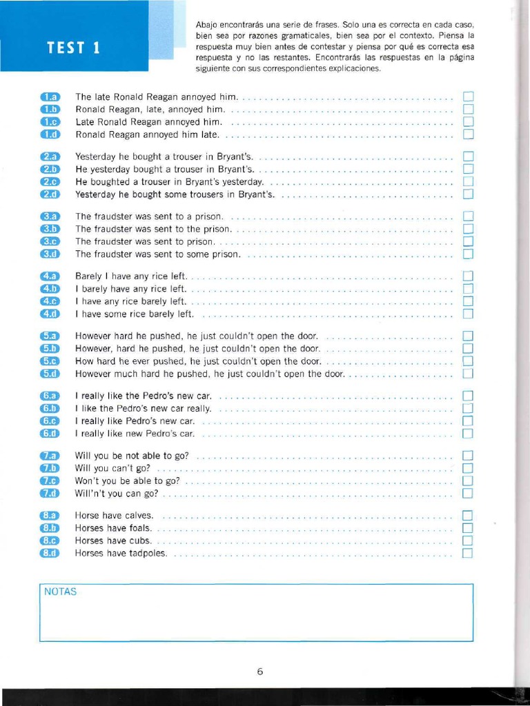 Test Your English | PDF