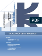 Localización de Las Industrias..