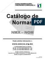 Catálogo de Normas NMX - NOM