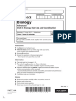 Edexcel GCE Biology Unit-5 June 2013 Question Paper  (R)