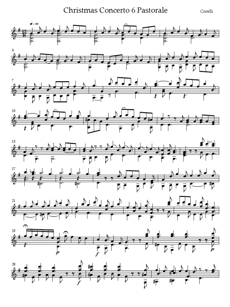 Corelli's Christmas Concerto | PDF, image size:768x1024