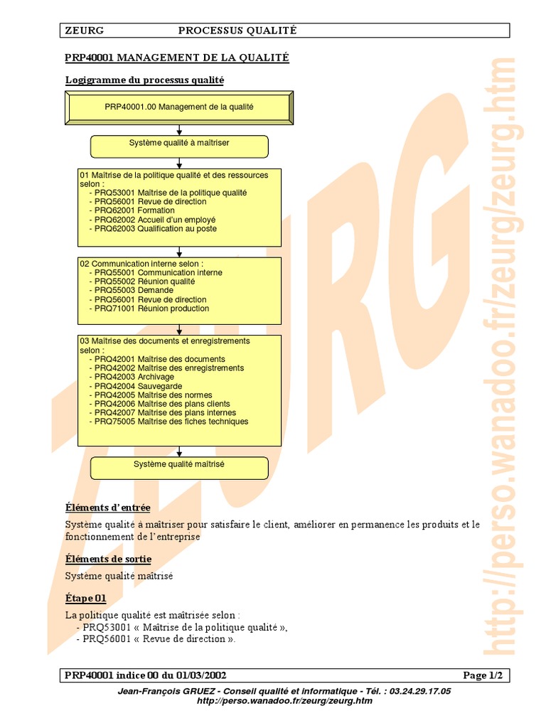 Processus - Management de La Qualité | PDF
