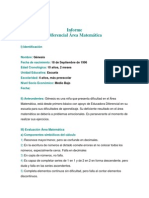 Formato Informe Diferencial Matemática