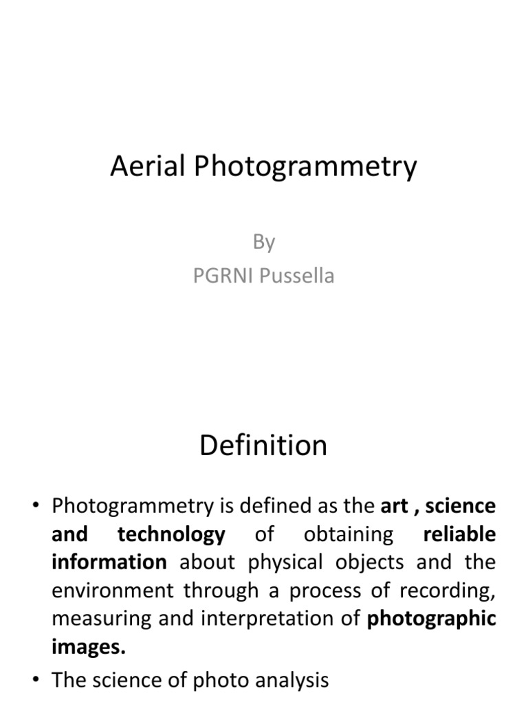 Aerial Photogrammetry Insights | PDF | Topography | Aerial Photography