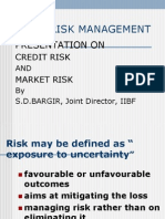 Risk Management Presentation on Credit, Market and Operational Risk