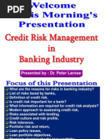 Credit Risk Management Lecture