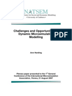 Challenges and Opportunities of Dynamic Microsimulation Modelling Ann Harding