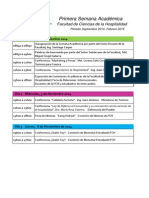 Agenda Primera Semana Academica FCH