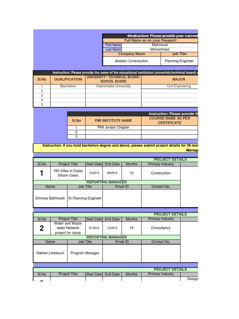 Civil Engineer Example | PDF