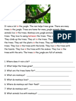 Prepositions Monkeys in the Jungle