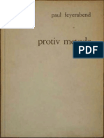 Protiv Metode (Skica Jedne Anarhističke Teorije Spoznaje), Paul Fajerabend (1987) R