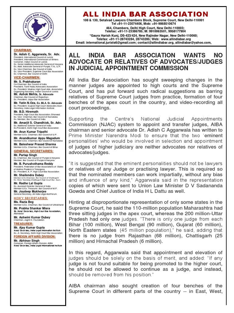 PRESS NOTEPMLEGALREFORMS7.1.2015.pdf Bar Association Advocate