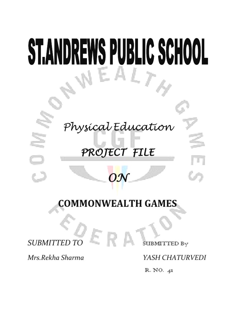 Physical Education Project File | PDF | Multi Sport Events | Sports