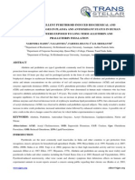 Mosquito Repellent Pyrethroid Induced Biochemical and Biophysical Changes in Plasma and Antioxidant Status in Human Male Volunteers Exposed To Long Term Allethrin and Prallethrin Inhalation