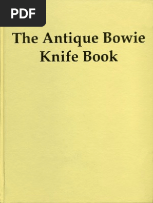  250136591 Antique Bowie Knife Book