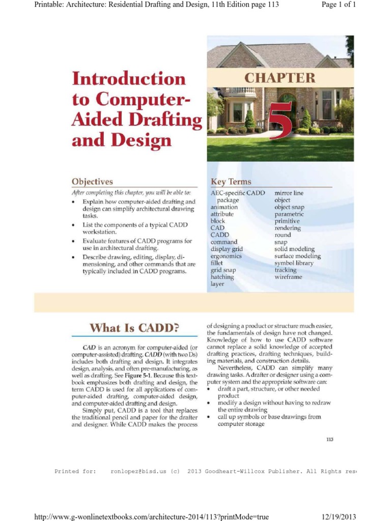 05 Introduction To Computer Aided Drafting And Design Ocr Computer Aided Design Computer Monitor