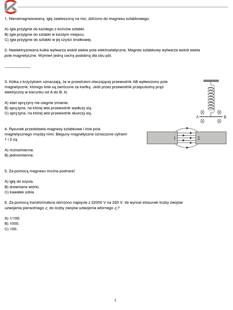 świat Fizyki Klasa 8 Sprawdziany Pdf