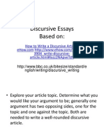Discursive Essays