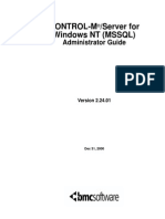 Control-M Server for WindowsNT MSSQL Administrator Guide - V2.24.01