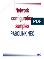 Network Configuration Samples: Pasolink Neo